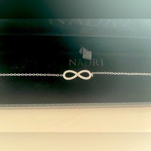 Nadri Sterling Silver Infinity Bracelet